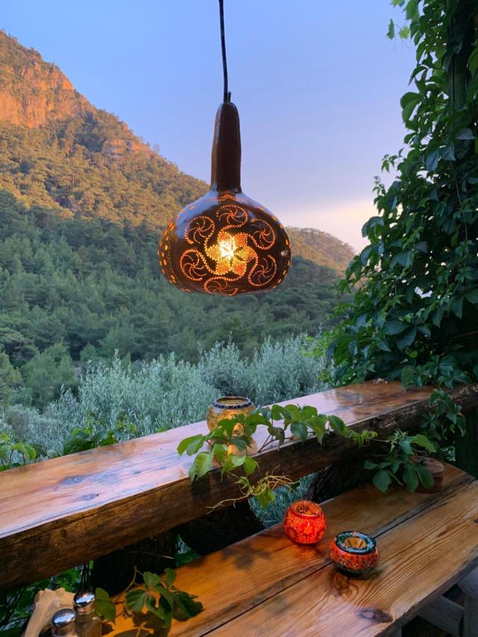 Bamboo Bungalow With Sea View In Kabak Bay, Oeluedeniz Fethiye Exterior foto